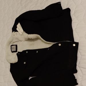 Black Jean Jacket w Sherpa Lining by Fashion Jeans wear.